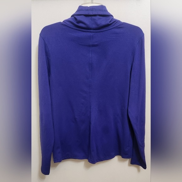 Victorias Secret VSX Sport Small Purple Athletic Pullover Sweatshirt Funnel Neck - Picture 6 of 7